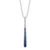 Chic & Elegant LeVian Denim Ombré Sapphire Pendant in 14K Vanilla Gold | Gemmas Jewelers