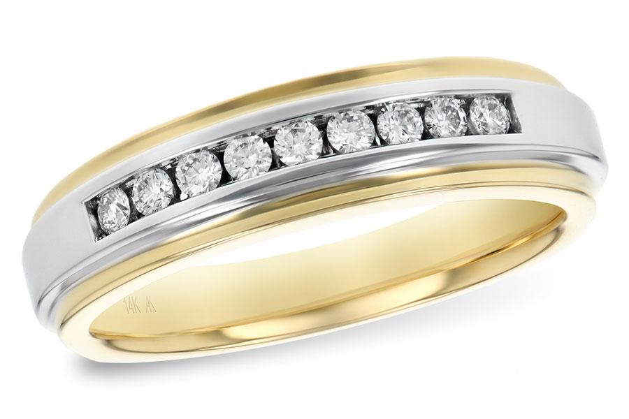 14KT Gold Mens Wedding Ring
