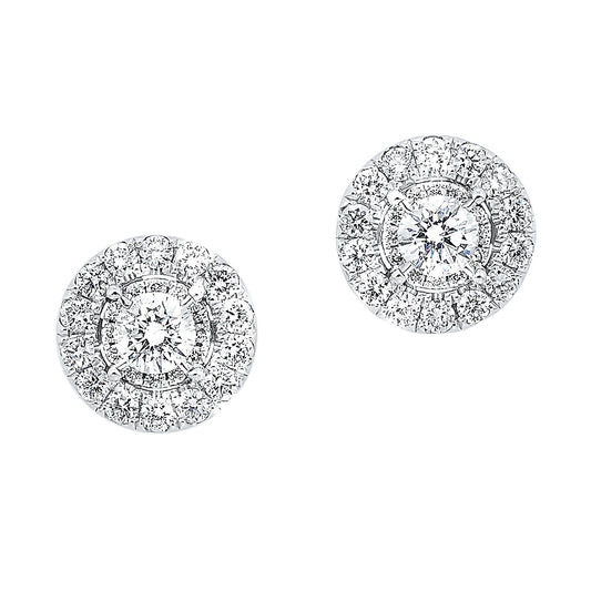 14K Diamond Earrings 3/4 ctw