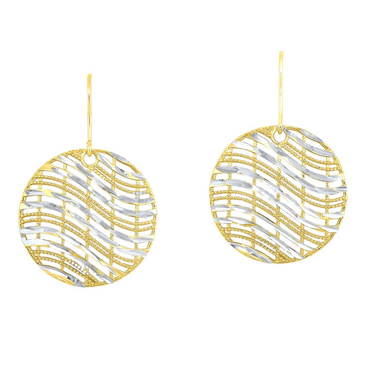 Silver Earring with 24K Gold overlay