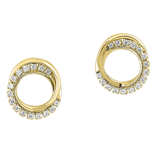 Gold Diamond Earring 1/6 ctw