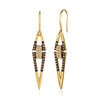 Exquisite LeVian Chocolatier Earrings with Vanilla & Chocolate Diamonds in 14K Honey Gold | Gemmas Jewelers