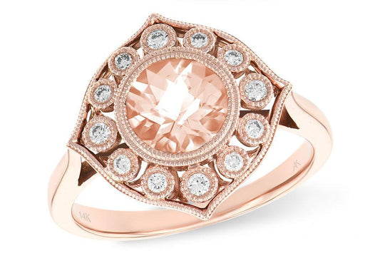 Allison Kaufman Vintage Inspired Morganite Ring