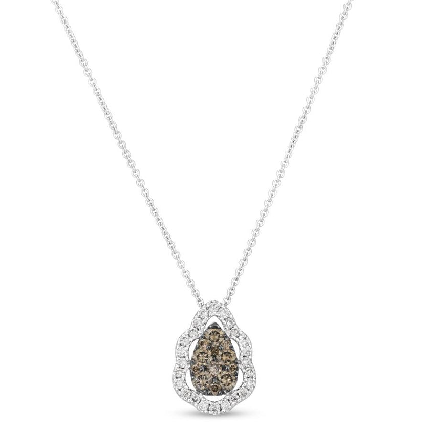 Fabulous LeVian Pendant with Chocolate & Nude Diamonds in 14K Vanilla Gold | Gemmas Jewelers