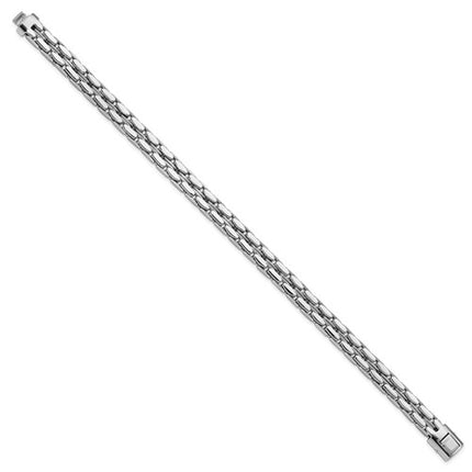 14k White Gold Polished Chain Bracelet