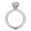 Hidden Halo Round Solitaire Diamond Engagement Ring in 14K Gold | Gemma's Jewelers