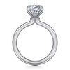 Hidden Halo Round Solitaire Diamond Engagement Ring in 14K Gold | Gemma's Jewelers