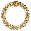 14K Yellow Gold 10mm Width Classic Diamond Cuban Tennis Bracelet