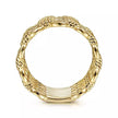 14K Yellow Gold Wide Multi-Link Band