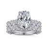 Scintillating Hidden Halo Oval Diamond Engagement Ring in 18K Gold | Gemma's Jewelers