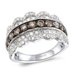 Gorgeous LeVian Creme Brulee Ring with Chocolate & Nude Diamonds in 14K Vanilla Gold | Gemmas Jewelers