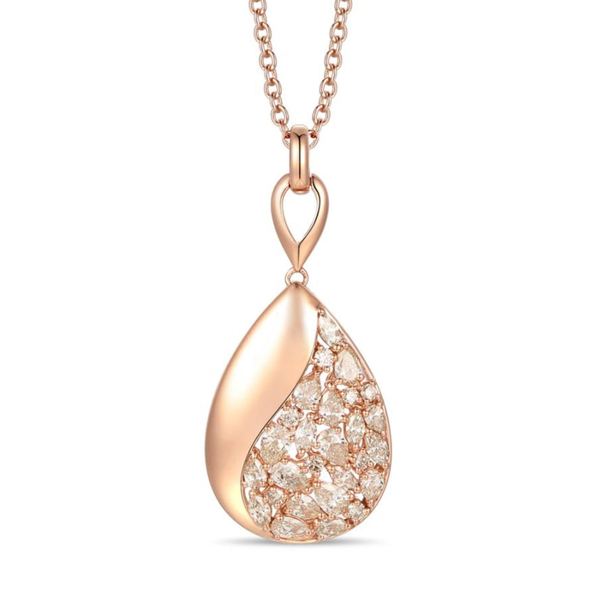 Incredible LeVian Creme Brulee Diamond Pendant with Nude Diamonds in 14K Strawberry Gold | Gemmas Jewelers