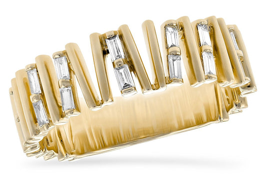 Allison Kaufman 14KT Gold Ladies Diamond Baguette Ring