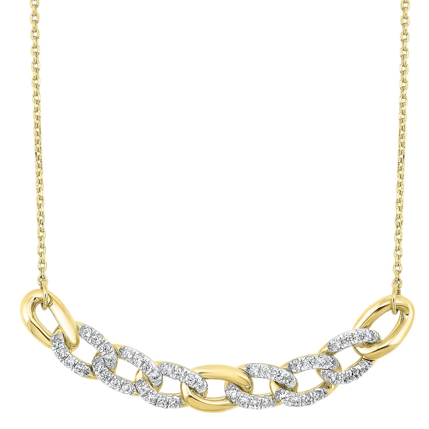 14K Diamond Necklace 1/3 ctw