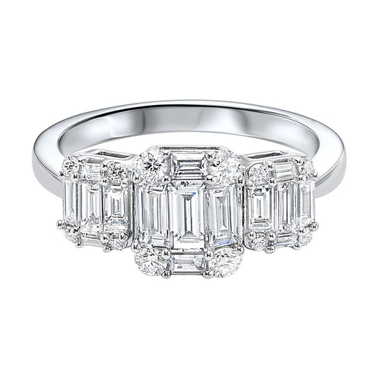 14K Diamond Engagement Ring 1 1/2ctw