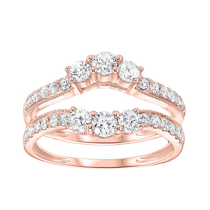 Rose Gold Diamond Ring Guard