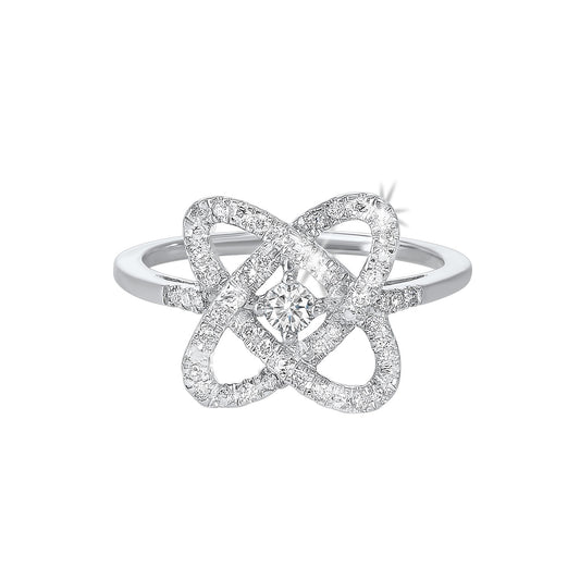 Sterling Silver Diamond Ring LOVE'S CROSSING Collection