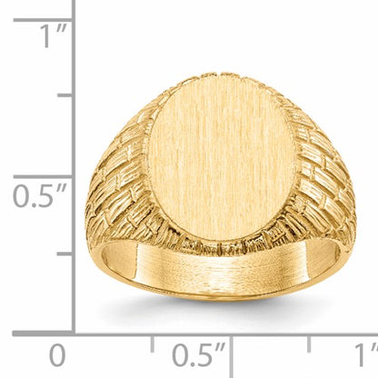 14k  Yellow Gold Signet Ring
