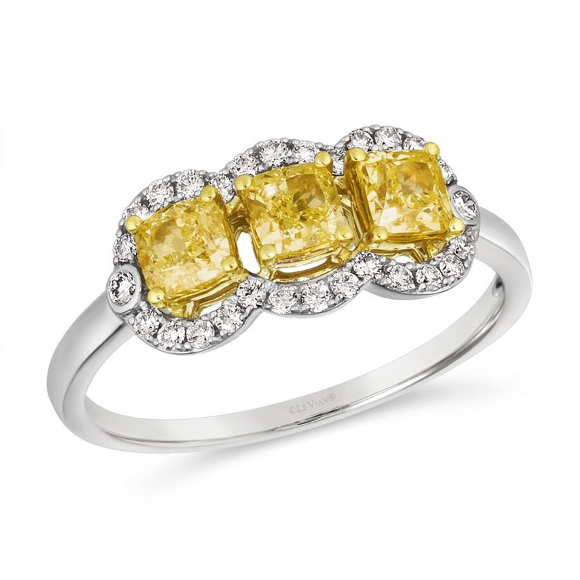 Scintillating LeVian Sunny Yellow Diamonds Ring in Platinum and 14K Gold | Gemmas Jewelers