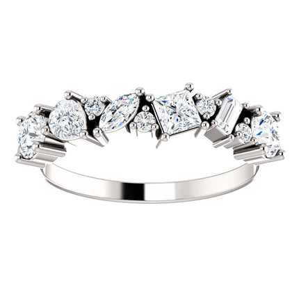 LADIES 14KT WHITE GOLD DIAMOND BAND 1.00CTW