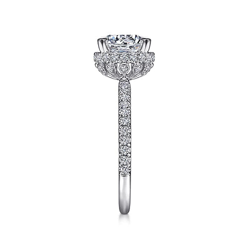 Victorian Era Masterfully Crafted Diamond Engagement Ring in 18K Gold | Gemma's Jewelers