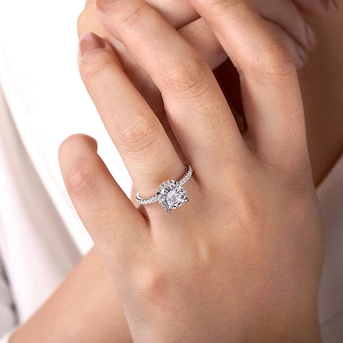 Victorian Era Masterfully Crafted Diamond Engagement Ring in 18K Gold | Gemma's Jewelers