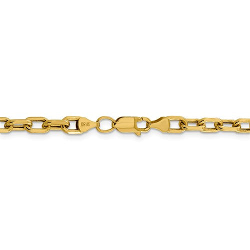 14k Semi-Solid 4.9mm Open Link Cable Chain
