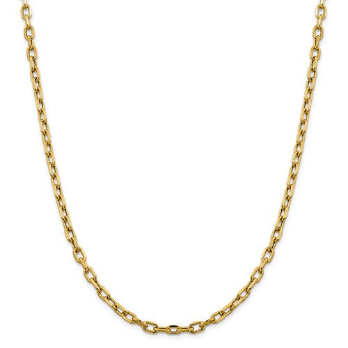 14k Semi-Solid 4.9mm Open Link Cable Chain