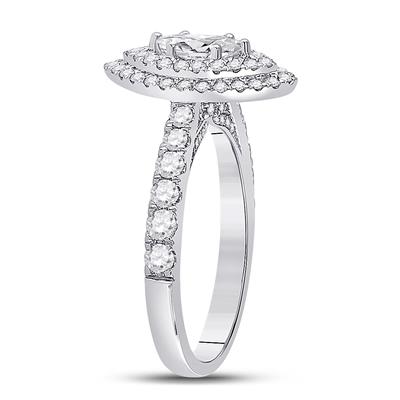 Marquise Halo Engagement Ring 1 Carat Certified