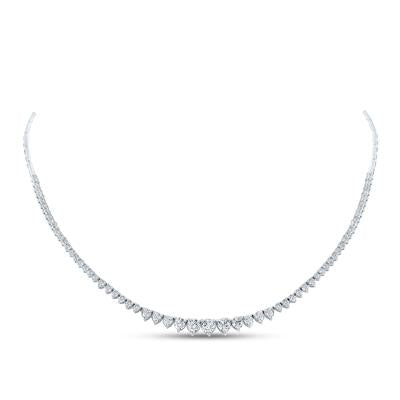 5 Carat Graduated Diamond Necklace