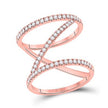 Rose gold Fashion Diamond Ring .50 ctw