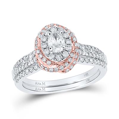 Oval Diamond Bridal Set 1 carat