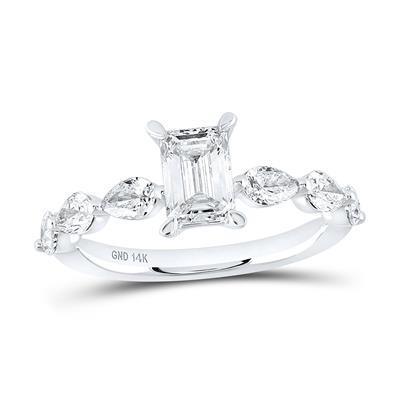 2 Carat Emerald Engagement Ring
