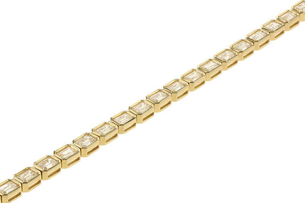 6 Carat Emerald Cut Diamond Bracelet