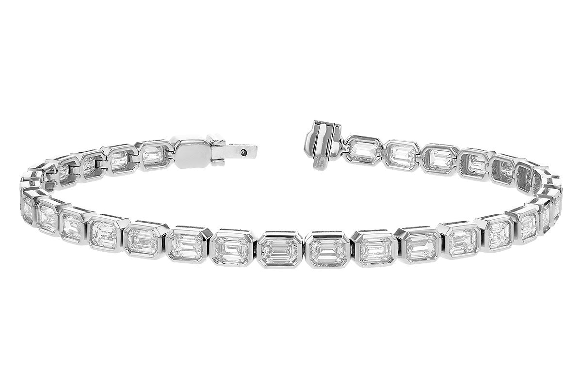 6 Carat Emerald Cut Diamond Bracelet