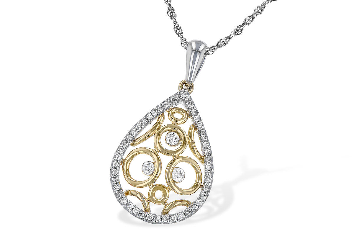 Allison Kaufman  14KTT Diamond Necklace