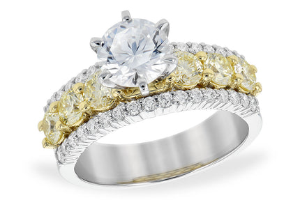 Scintillating Fire Collection Yellow Diamond Engagement Ring in 14K Gold | Gemma's Jewelers