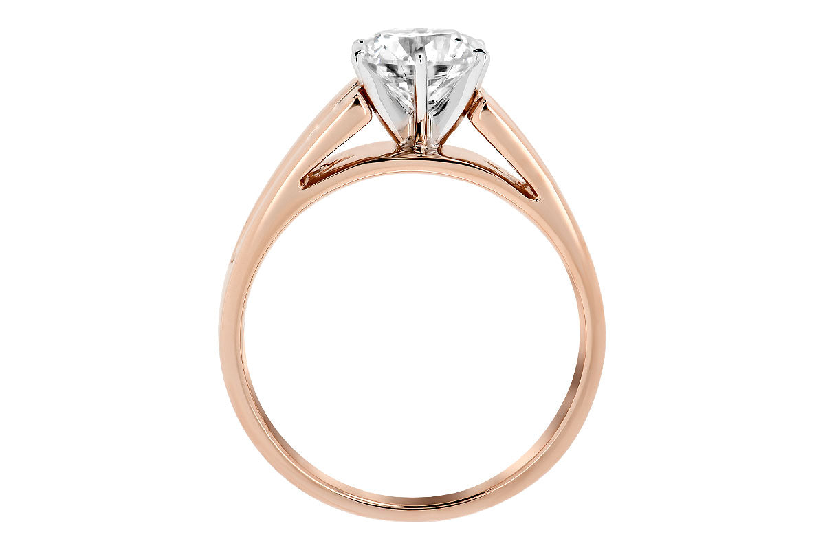 14K Rose Gold Engagement Ring 1.33ctw
