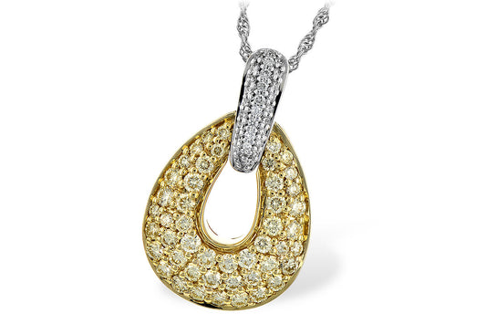 Yellow Diamond Fancy Necklace 1.36 Carats