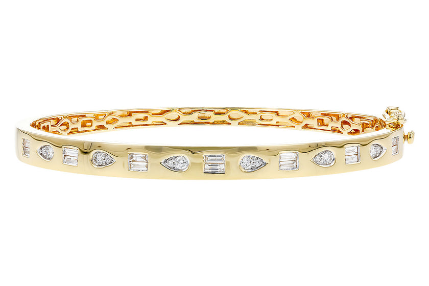 BEZEL SET DIAMOND BANGLE