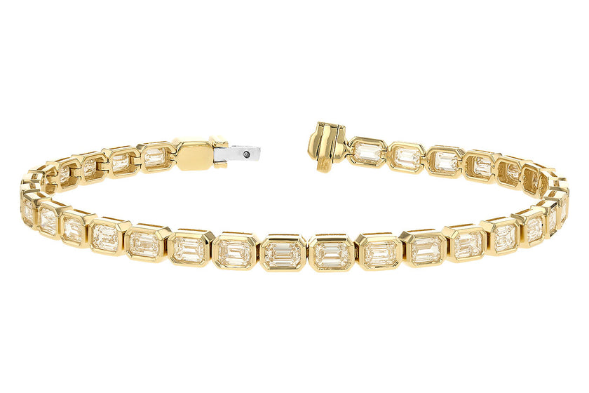 6 Carat Emerald Cut Diamond Bracelet