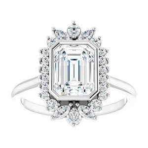 Custom Emerald Cut Diamond Ring